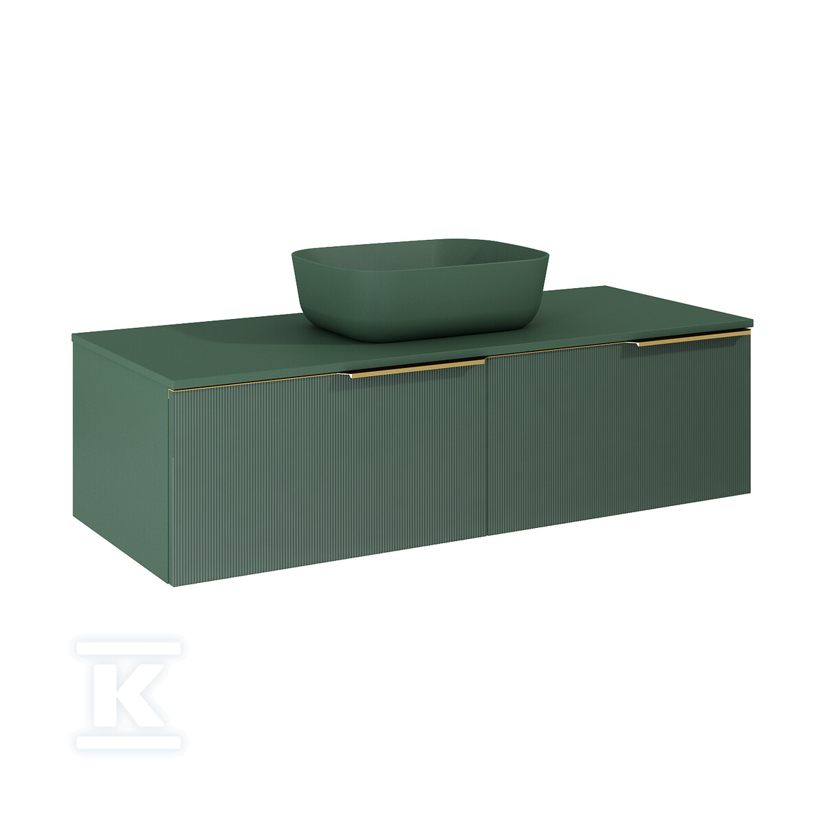 Komoda SOHO SLIM 120 2s forest greent - RE081204047010