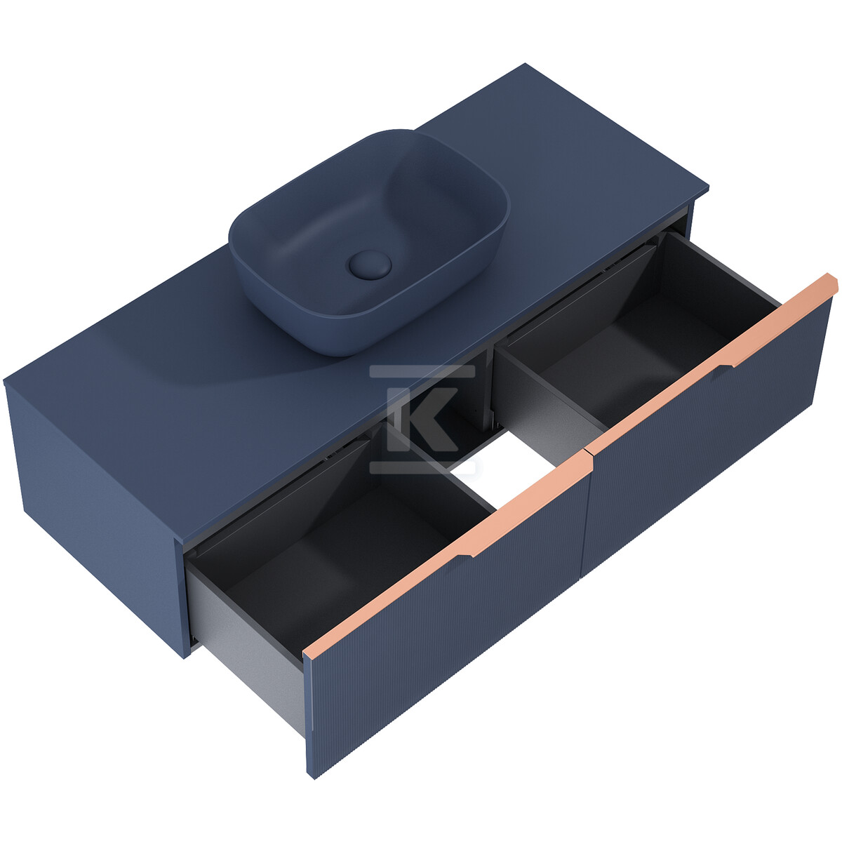 Komoda SOHO SLIM 120 2s navy blue matt - RE081204047030