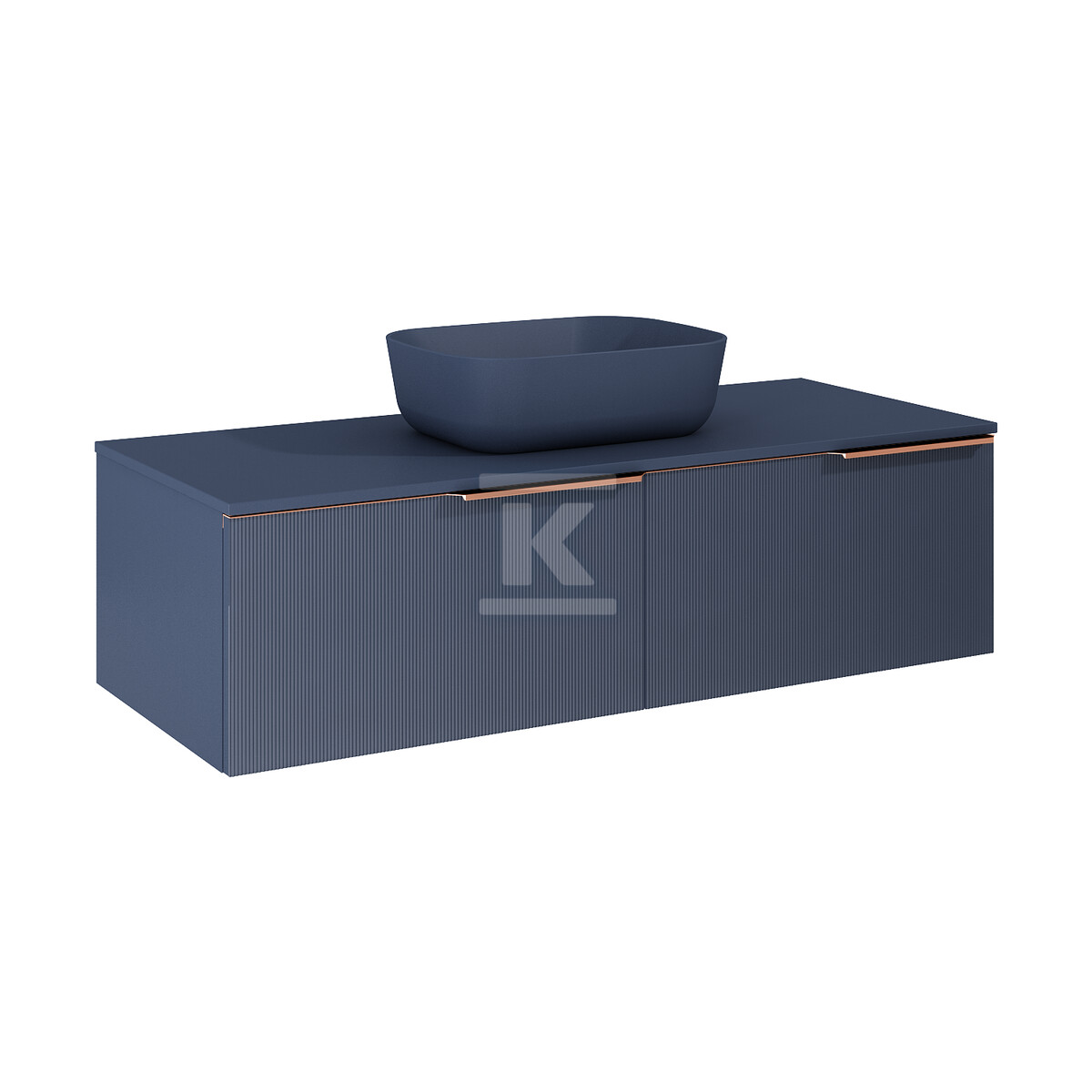 Komoda SOHO SLIM 120 2s navy blue matt - RE081204047030