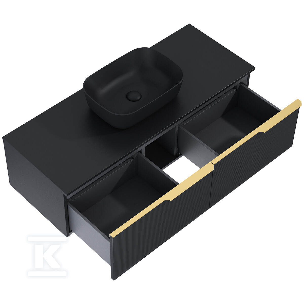 Komoda SOHO SLIM 120 2s black matt pdw - RE081204047160