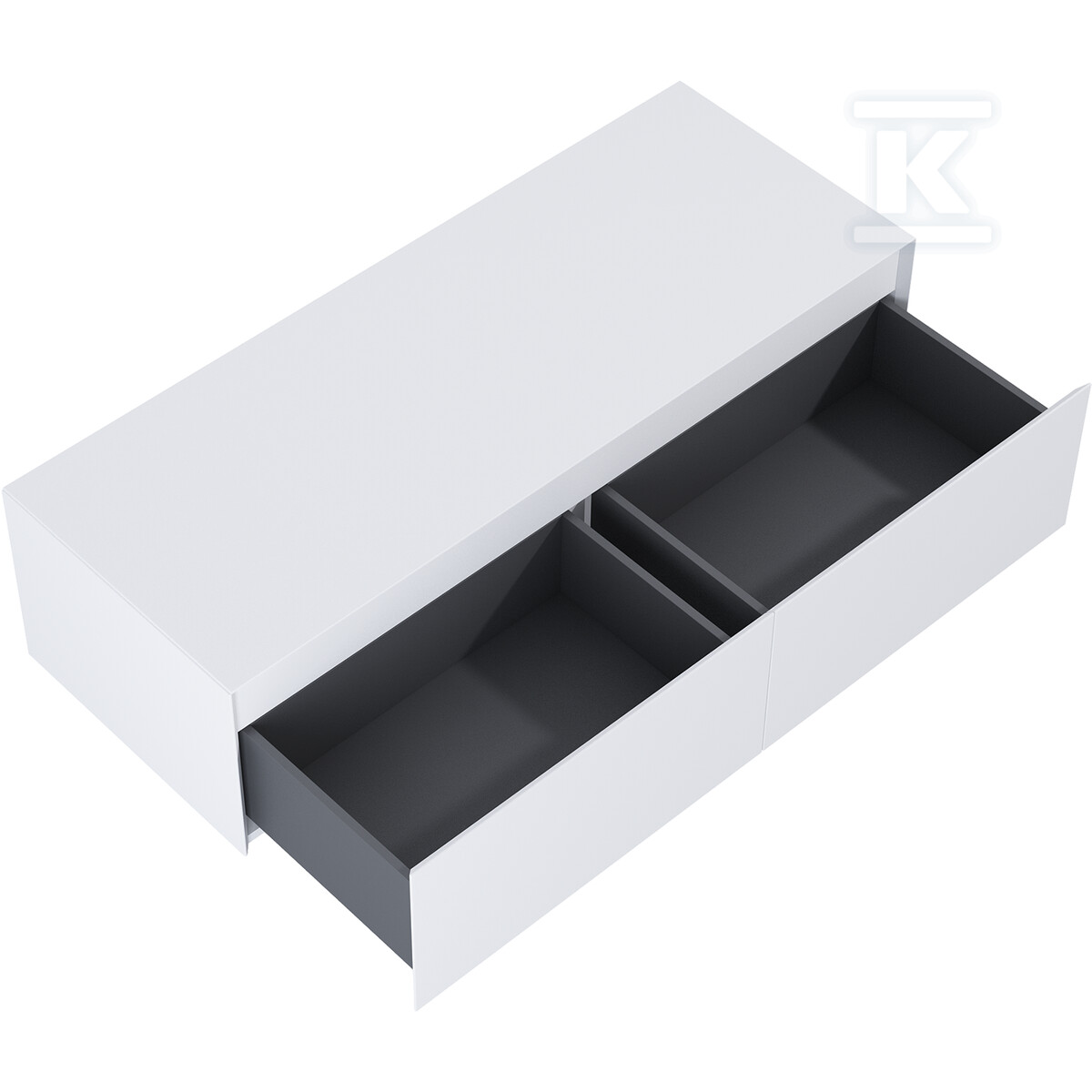 Komoda SPLIT SLIM 120 2s whitet z - RE081204055290