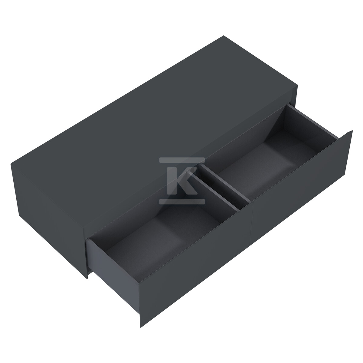 Komoda SPLIT SLIM 120 2s anthracitet z - RE081204056010