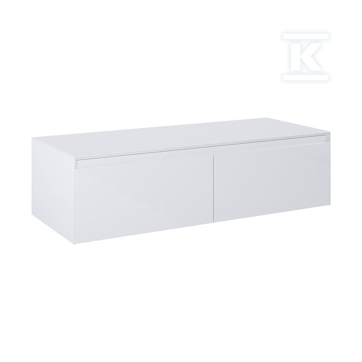 Komoda SPLIT SLIM 120 2s white hg z - RE081204058060
