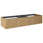 Komoda ASAMI slim 160 2s dąb naturalny fornir pdw