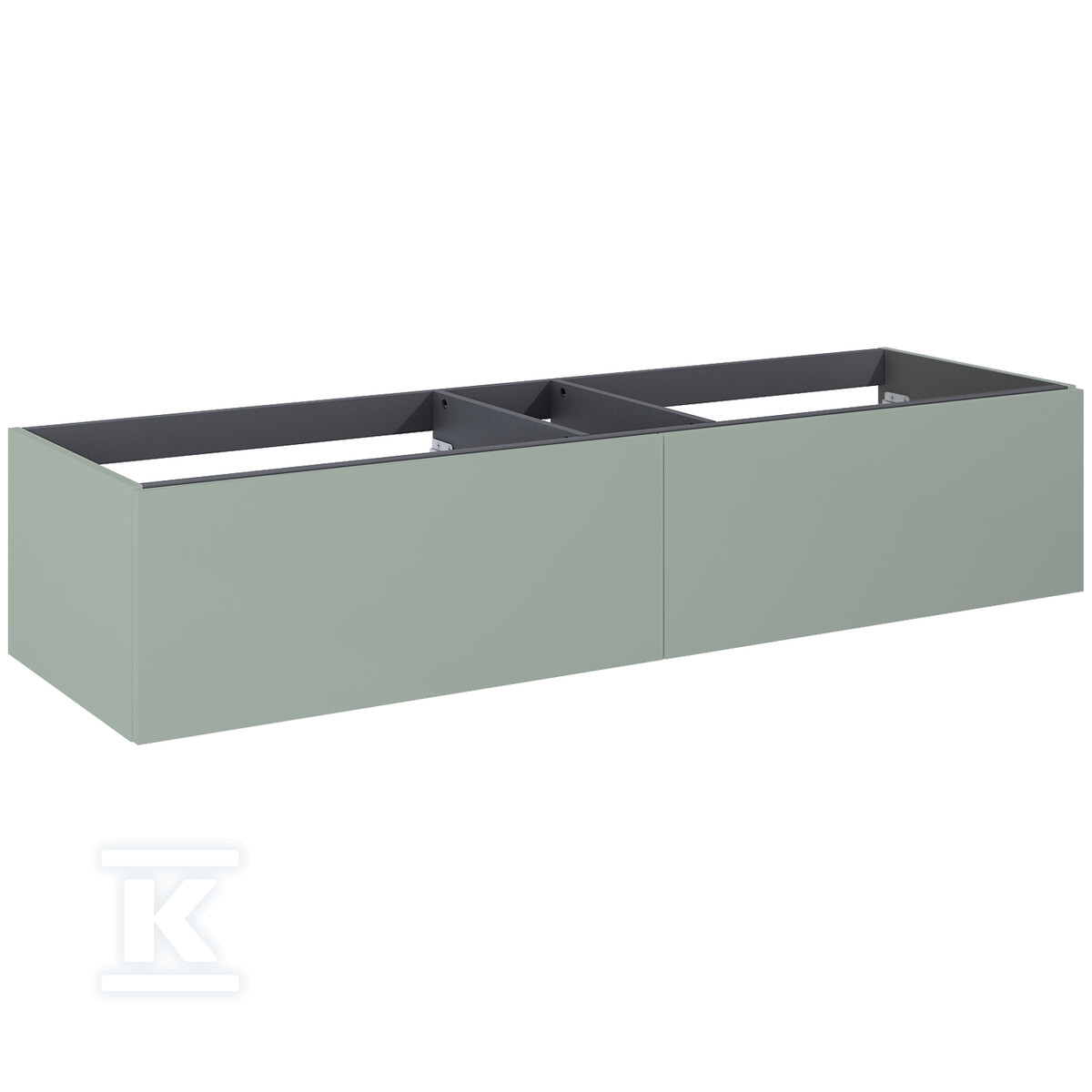 Komoda LOOK slim 160 2s sage matt pdw - RE081604021470