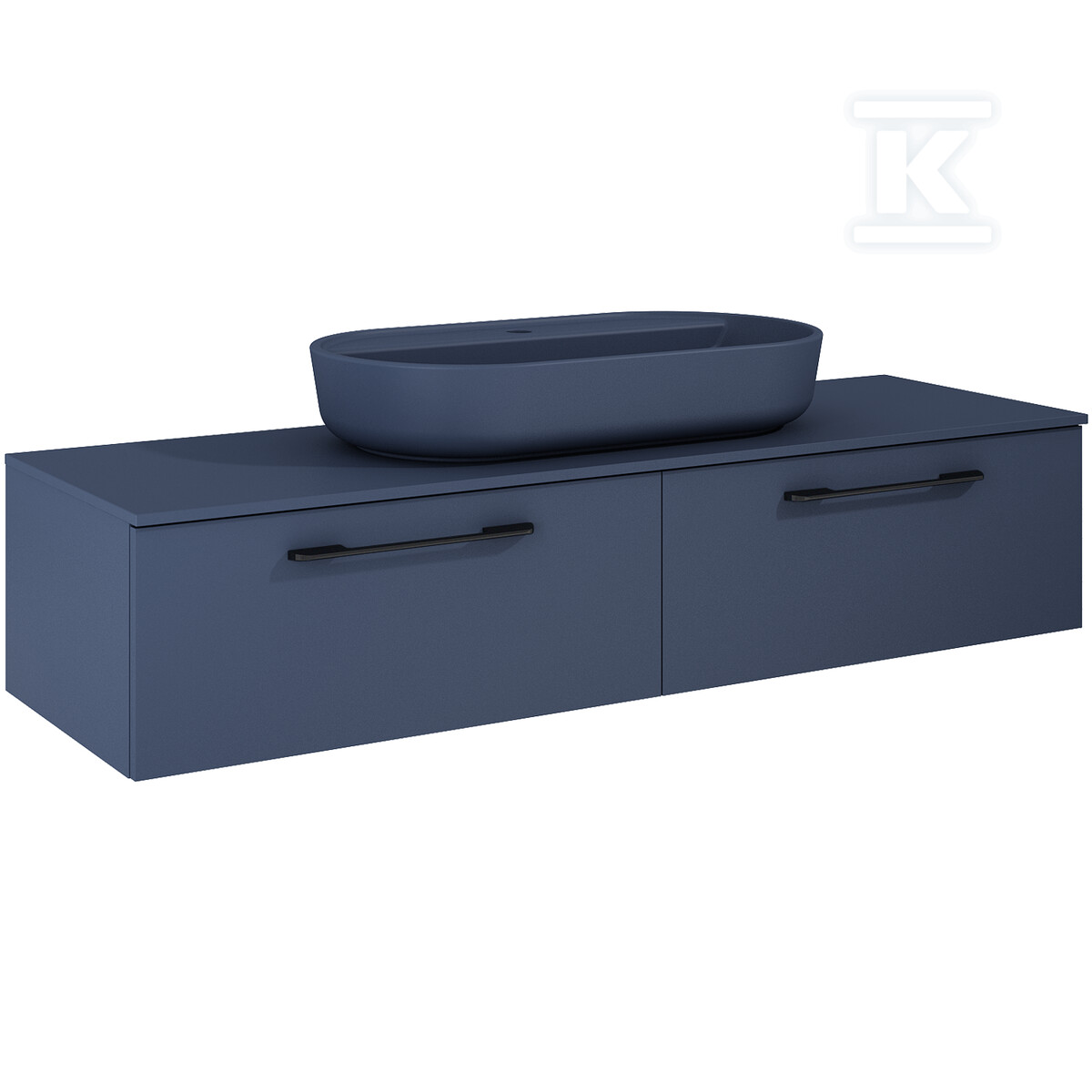 Komoda LOOK slim 160 2s navy blue matt - RE081604027030