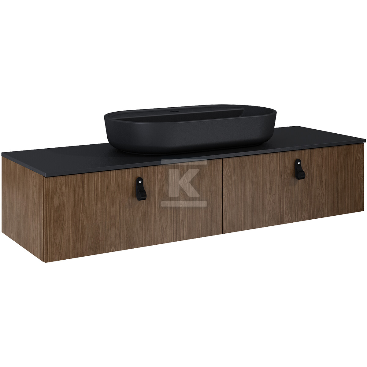 Komoda LOOK slim 160 2s orzech lincoln - RE081604027060