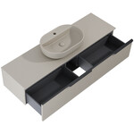 Komoda SOHO SLIM 160 2s fume matt pdw