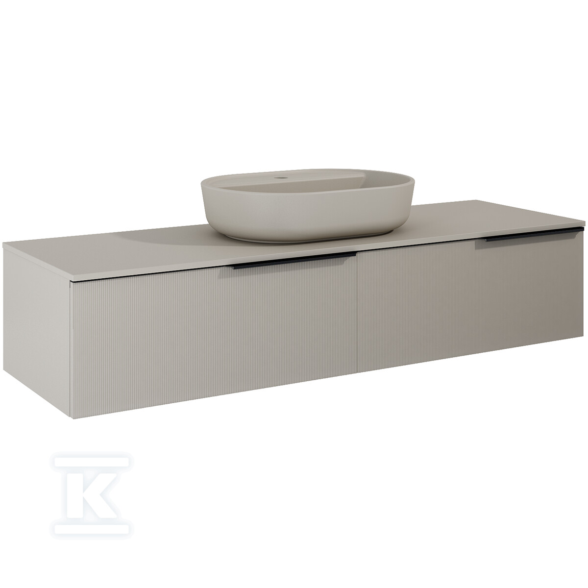 Komoda SOHO SLIM 160 2s fume matt pdw - RE081604047020