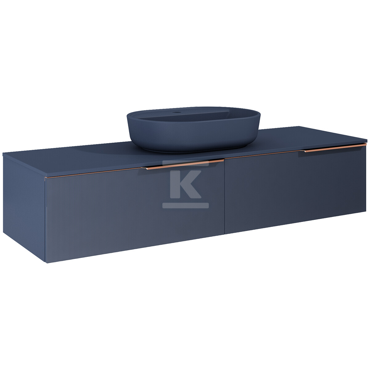 Komoda SOHO SLIM 160 2s navy blue matt - RE081604047030