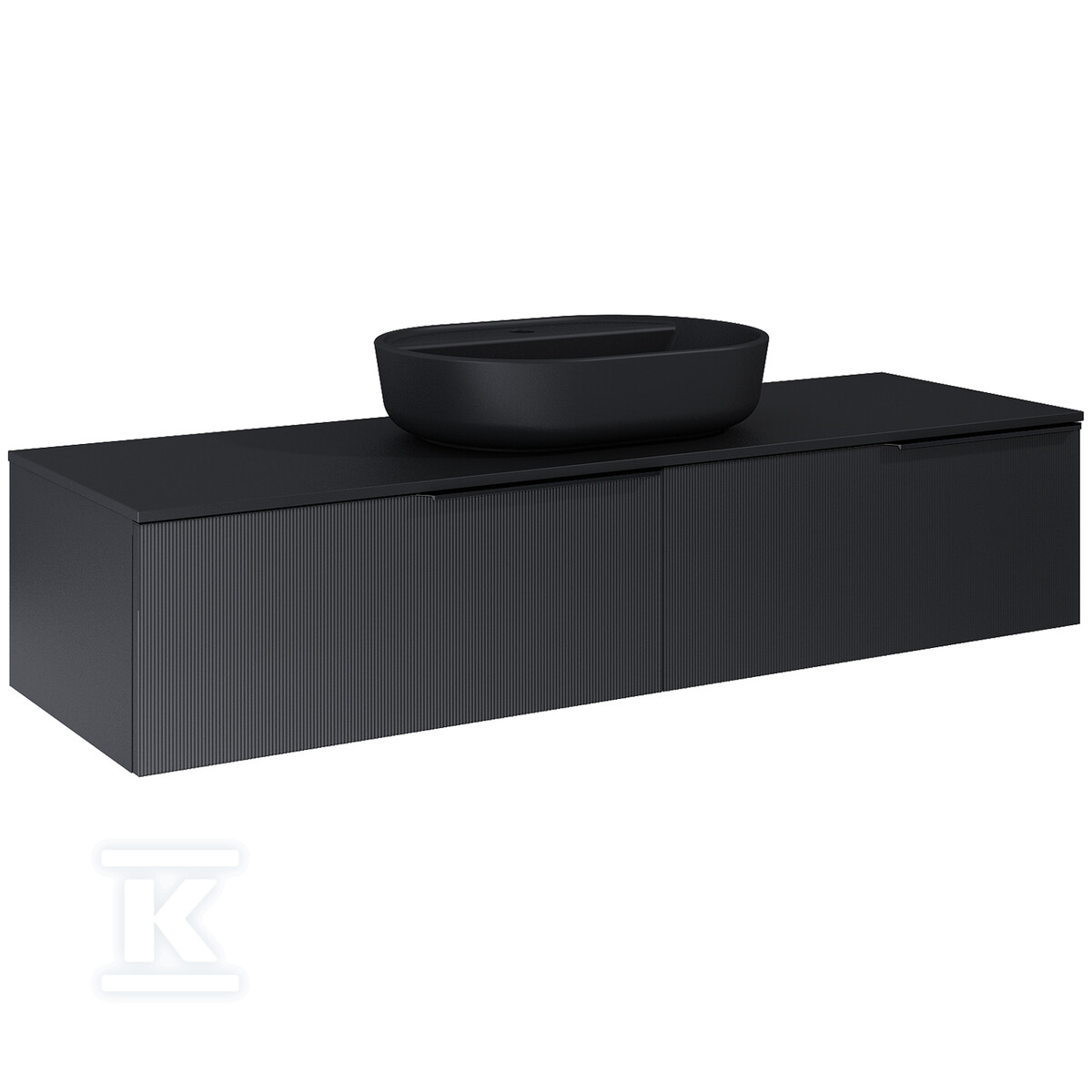Komoda SOHO SLIM 160 2s black matt pdw - RE081604047160