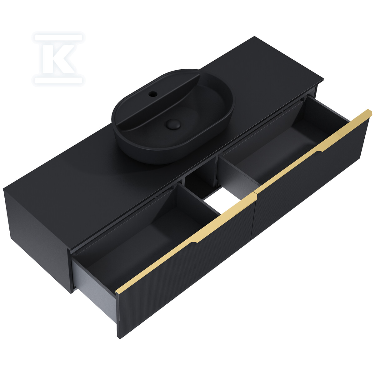 Komoda SOHO SLIM 160 2s black matt pdw - RE081604047160