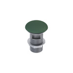 Korek umywalkowy klik-klak z przelewem forest green matt