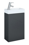 Zestaw szafka z umywalką YOUNG BASIC 40 1d anthracite hg pdw