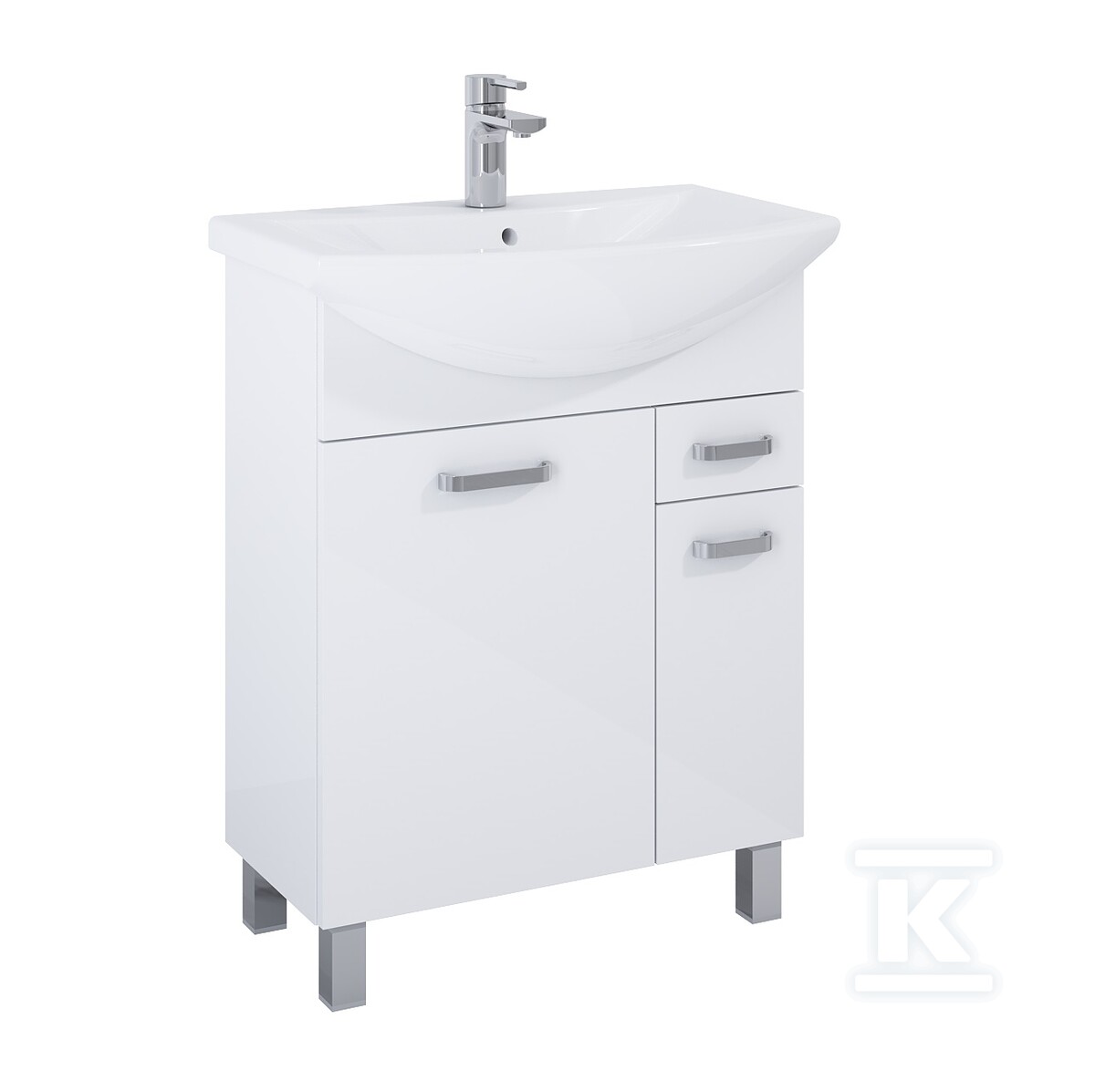 Zestaw szafka z umywalką SUNN 65 2d 1s - RE169192008060