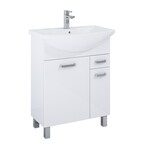 Zestaw szafka z umywalką SUNN 65 2d 1s white hg nn