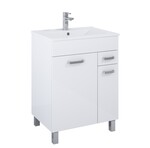 Zestaw szafka z umywalką SUNN kyra 60 2d 1s white hg nn