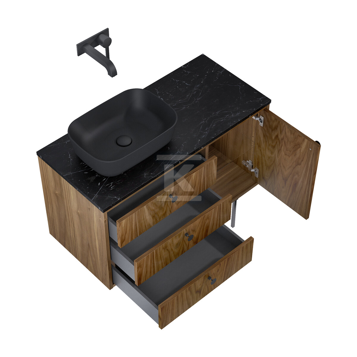 Szafka LEGACY 100 3s 1d l orzech - RE01100009D480