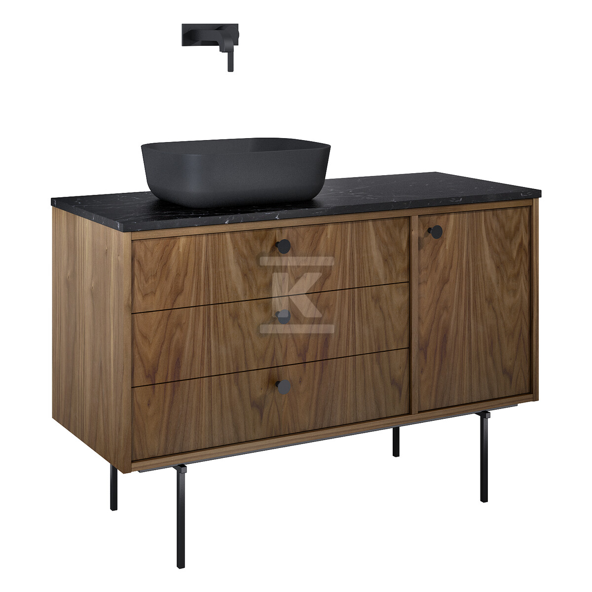 Szafka LEGACY 120 3s 1d l orzech - RE01120009D480
