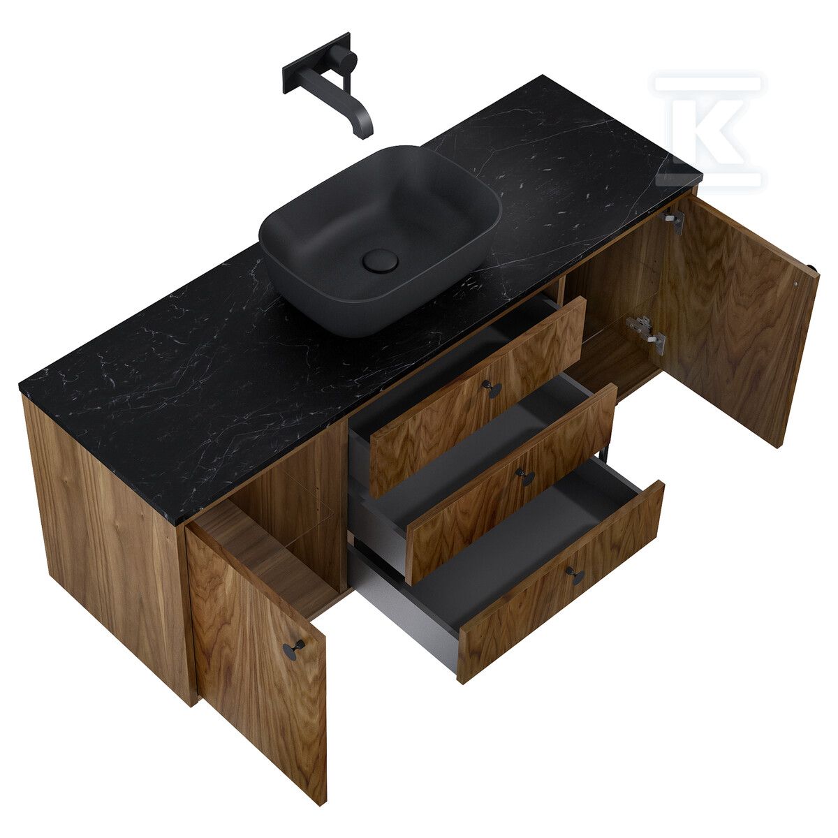 Szafka LEGACY 140 3s 2d orzech - RE01140109D480