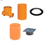 Studnia Diamir DN/OD 400 gładka, zestaw: kineta przelotowa TYP1 400xKG200 + trzon H=2m + teleskop H=40cm + właz żeliwny 315 kl.D400