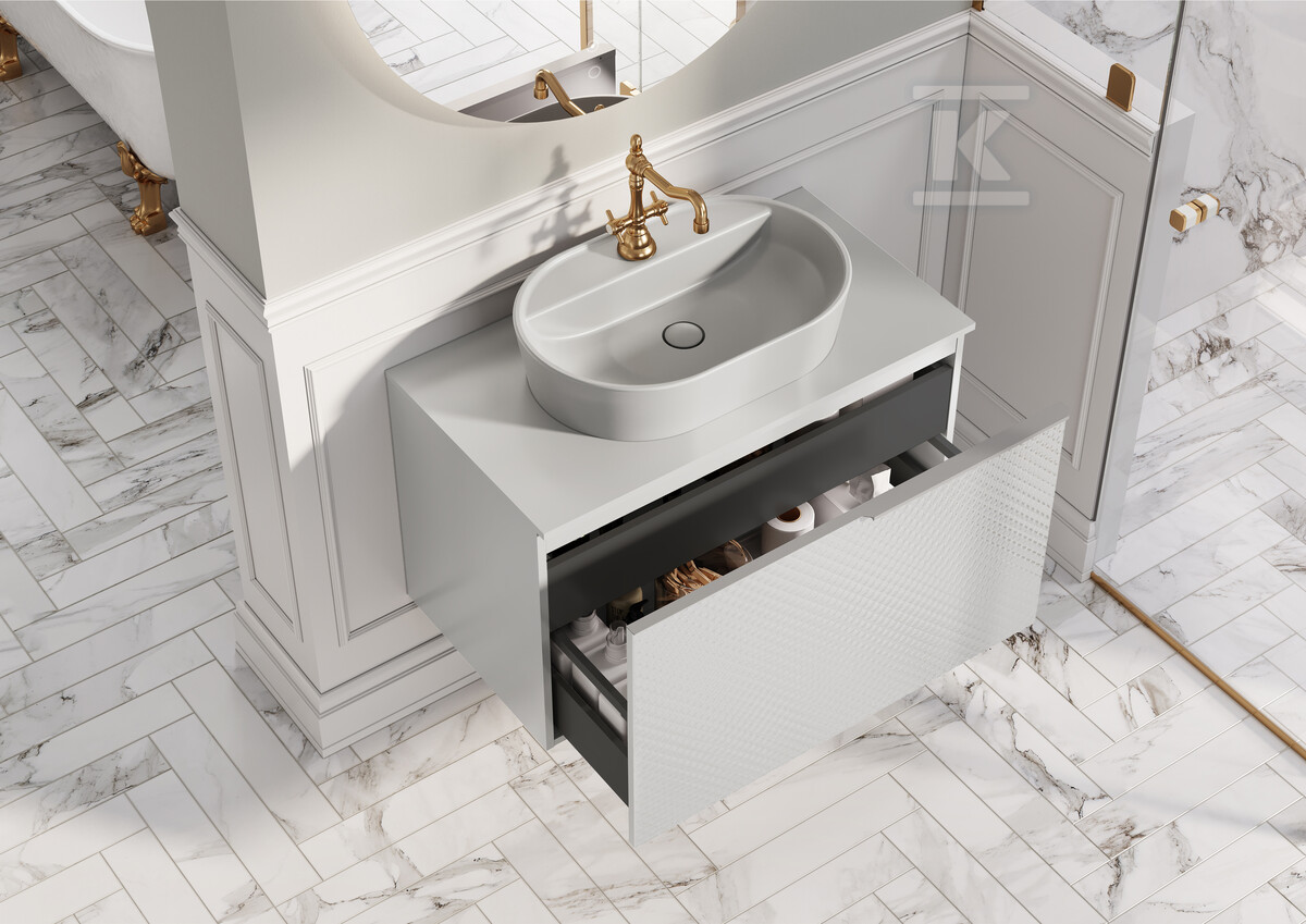 Szafka GLAM 90 1s+1s white matt pdw - RE010900165290
