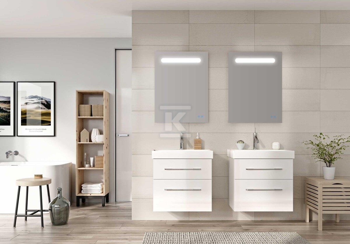 Lustro łazienkowe LED LINA 60/80 - RE066764000010