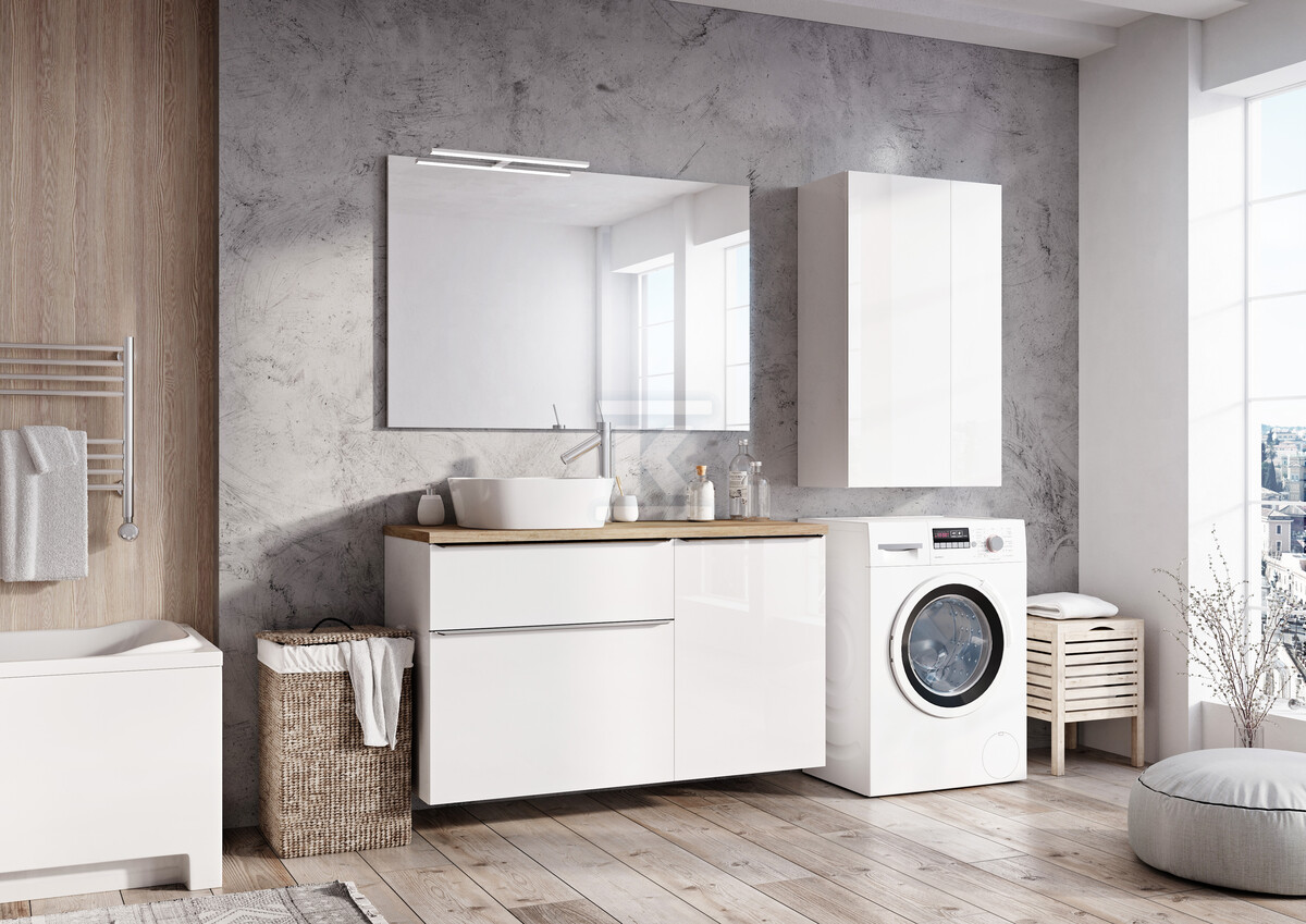Komoda LOFTY 50 3s white hg pdw - RE080500128060