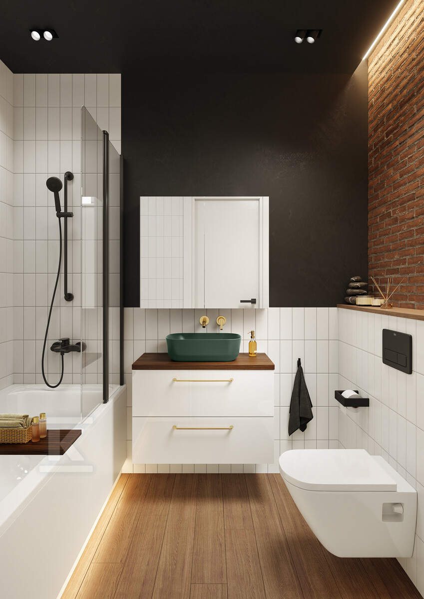 Umywalka RENI 46x33 blat, ceram forest - RE040460037010
