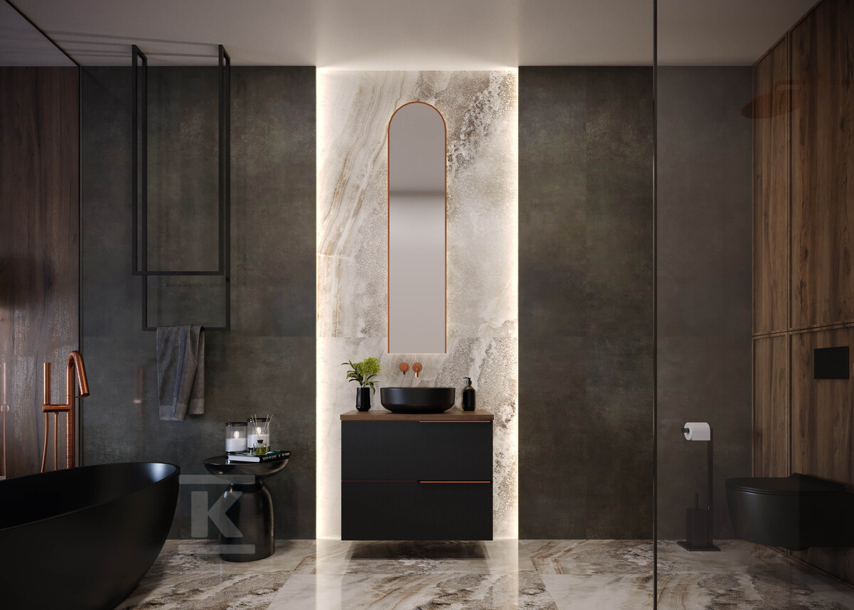 Lustro łazienkowe LED SHARON long cut - RE060351010560