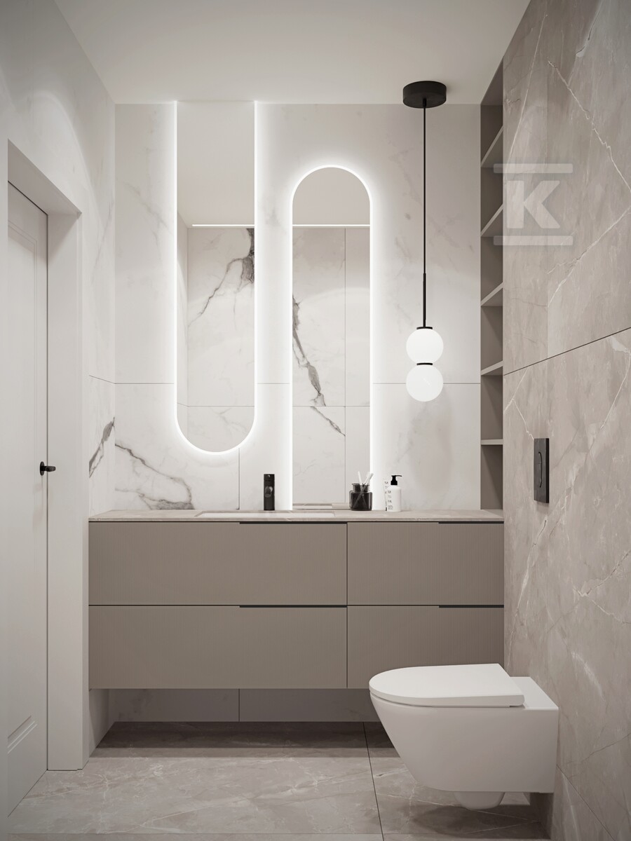 Lustro łazienkowe LED SHARON long cut - RE060351010560