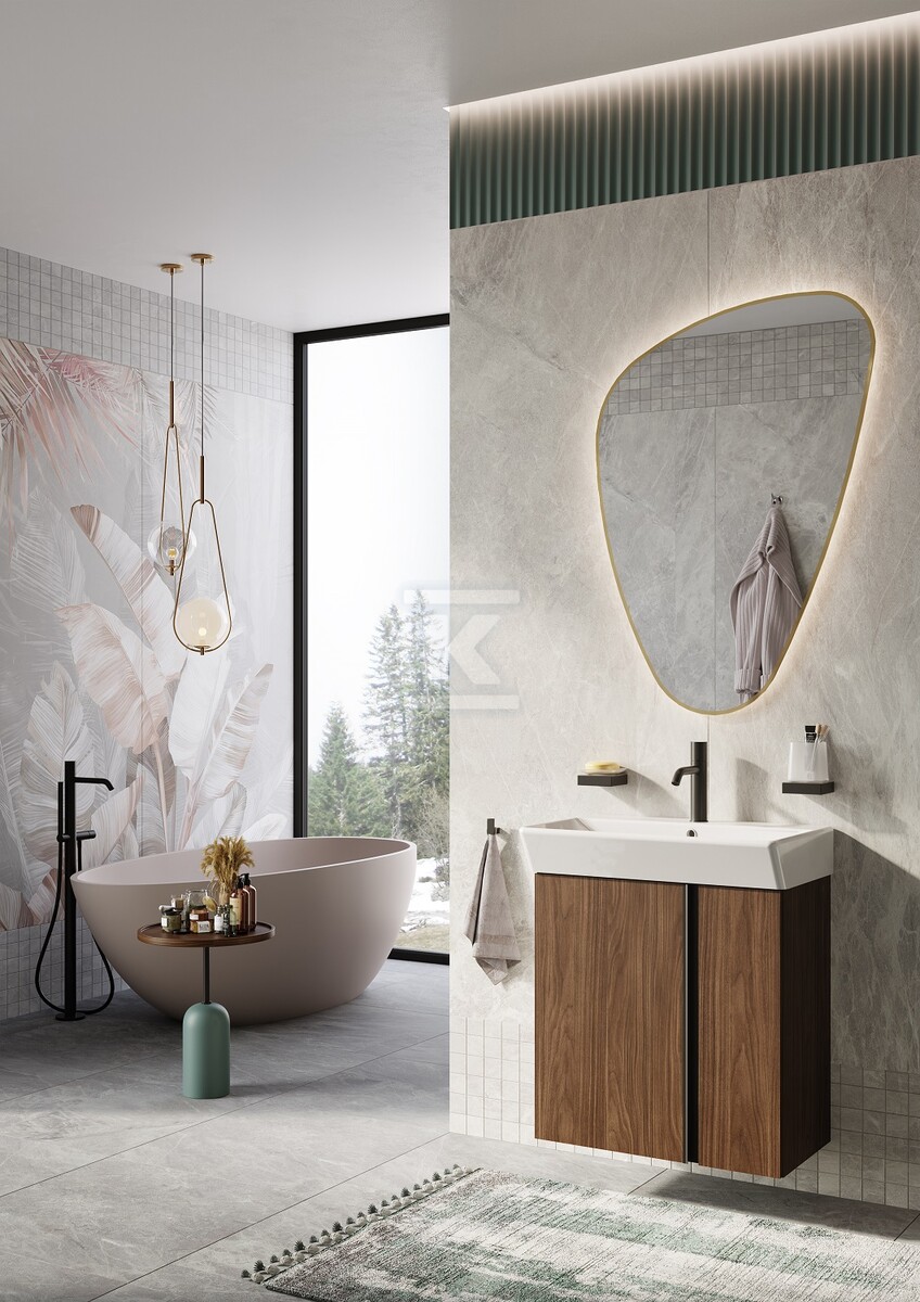 Lustro łazienkowe LED SHARON tri 65/100 - RE060654015570