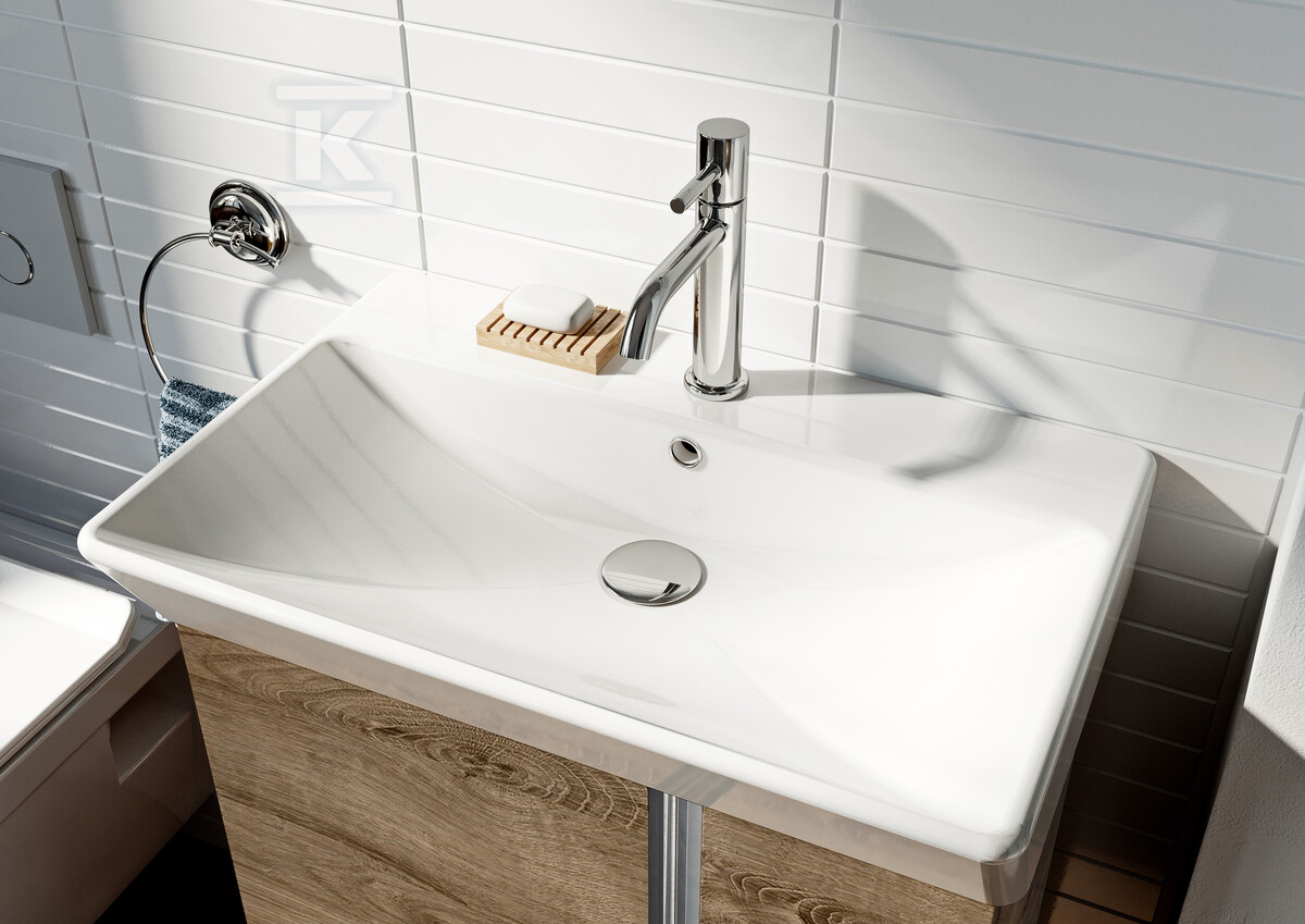 Zestaw z umywalką SKYE 60 2d white hg - RE020600128060