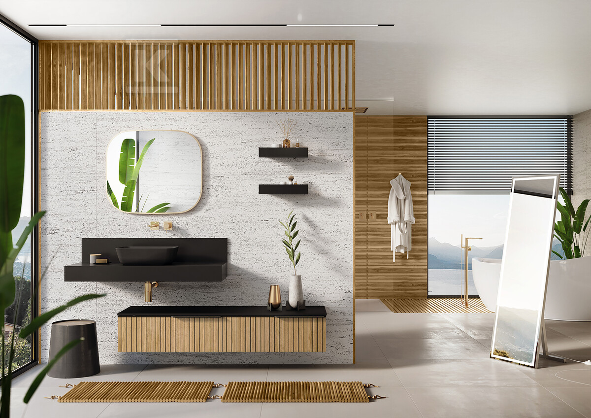 Szafka ASAMI 60 2s dąb naturalny fornir - RE010600156690