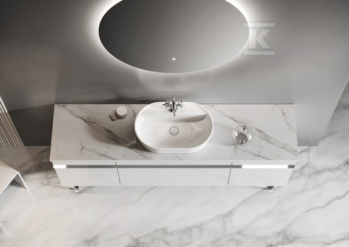 Umywalka BABETTE 82x42 blat, ceram - RE040820016010