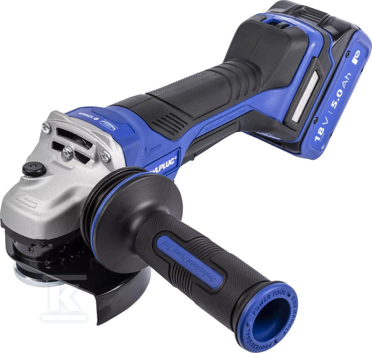 КУТОВА ШЛІФУВАЛЬНА МАШИНА 18V 125MM ON - R-PAG18-PV-XL2