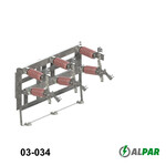 Від’єднувач-заземлювач повітряний ОУНп III SA 24/4