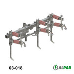 Роз'єднувально-заземлюючий ізолятор повітряний ОУНМп III SA 24/4