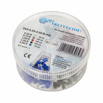 Набір мідних ізольованих кінцевих гільз 0,50-2,50mm2 8mm DUI-0,50-2,50-8-MIX