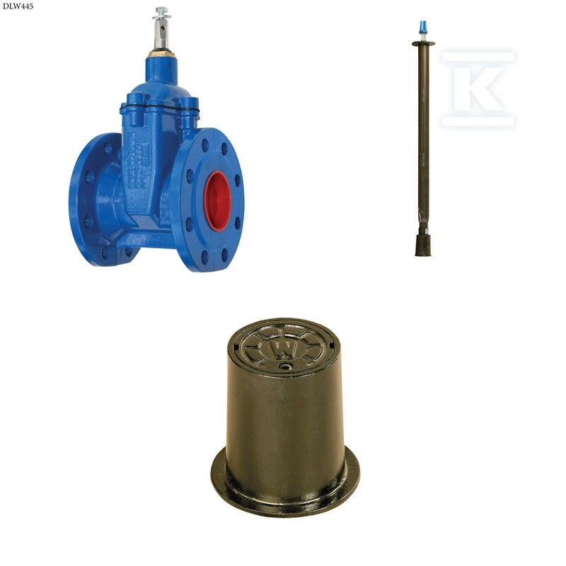 Zasuwa kołnierzowa F4 DN150, krótka bez - DLW445