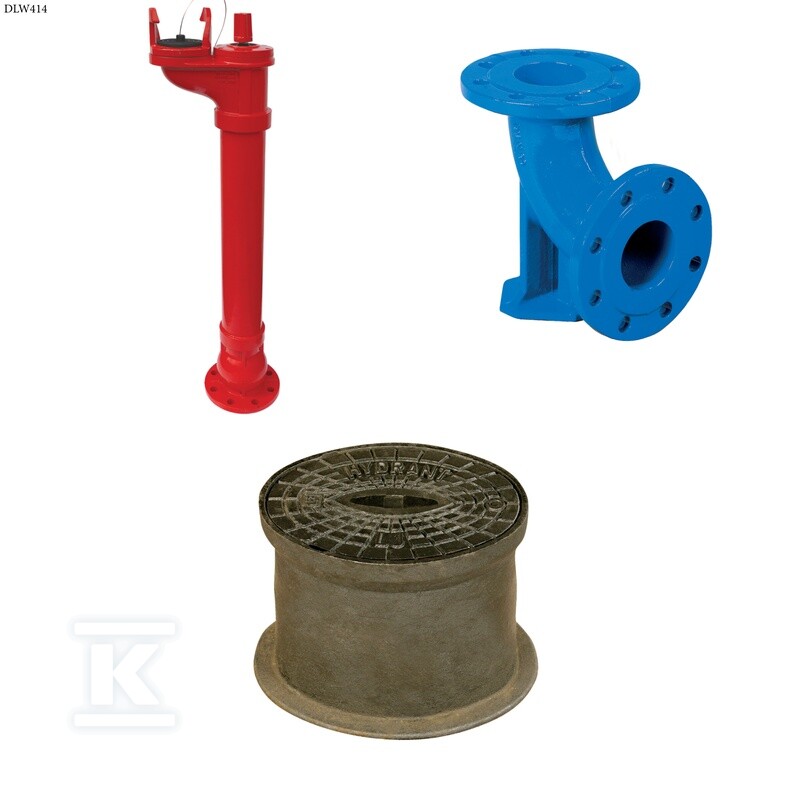 Hydrant podziemny HP6 DN80 H1250, PN10, - DLW414