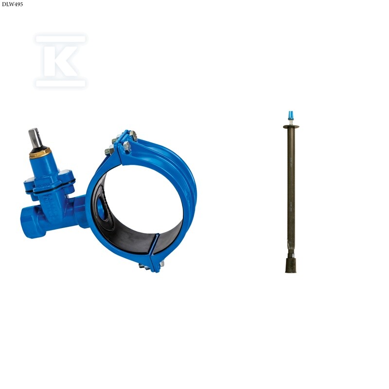 Zasuwo-opaska gwintowana NWZPE DN32x90, - DLW495