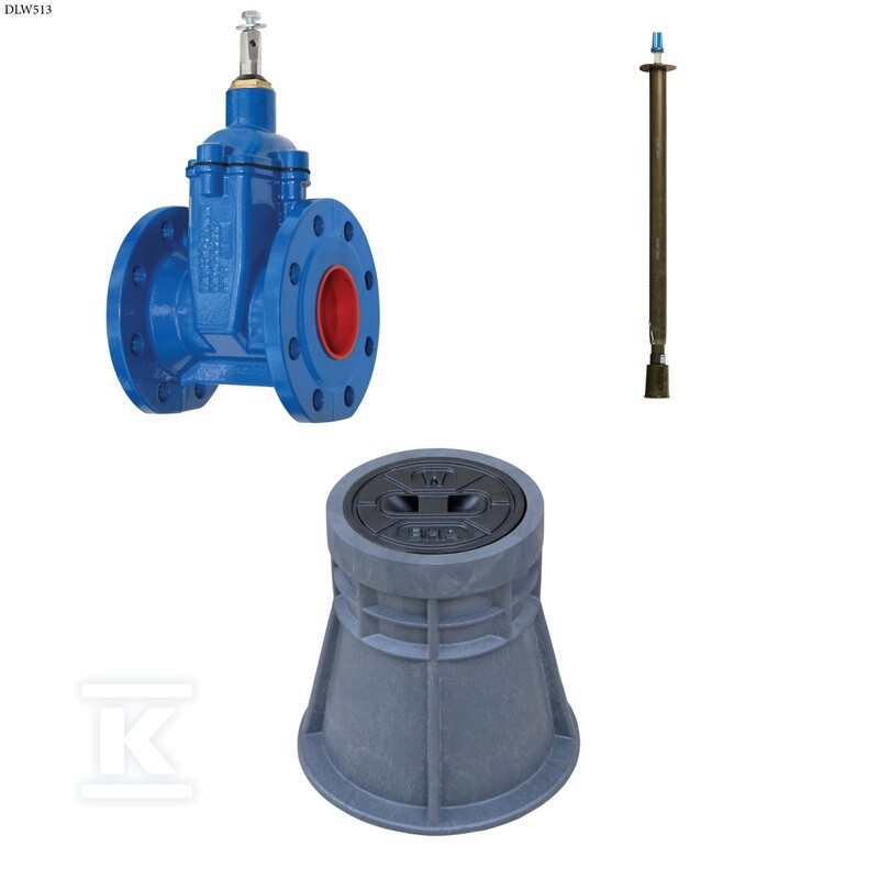 Zasuwa kołnierzowa F4 DN150, krótka bez - DLW513