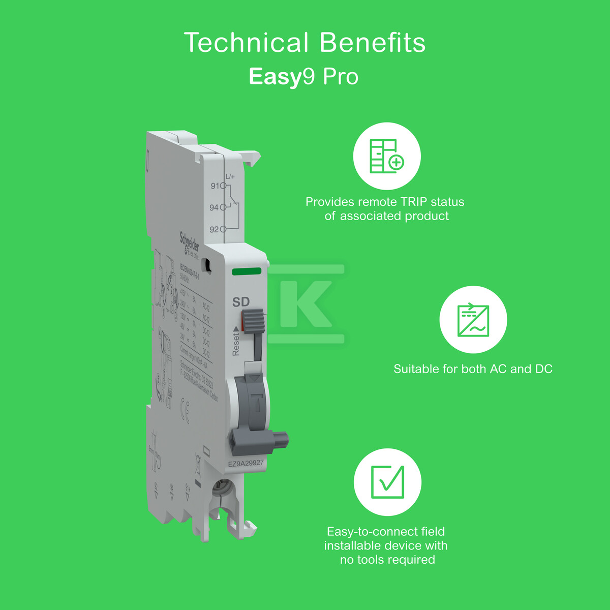 Styk sygnalizacyjny Easy9 Pro SD - EZ9A29927