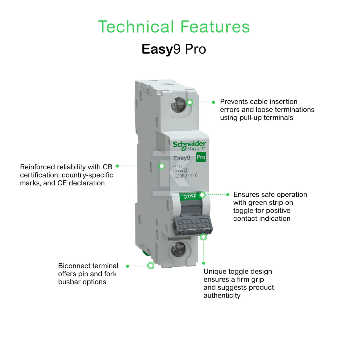 Wyłącznik nadprądowy Easy9 Pro - EZ9F27116