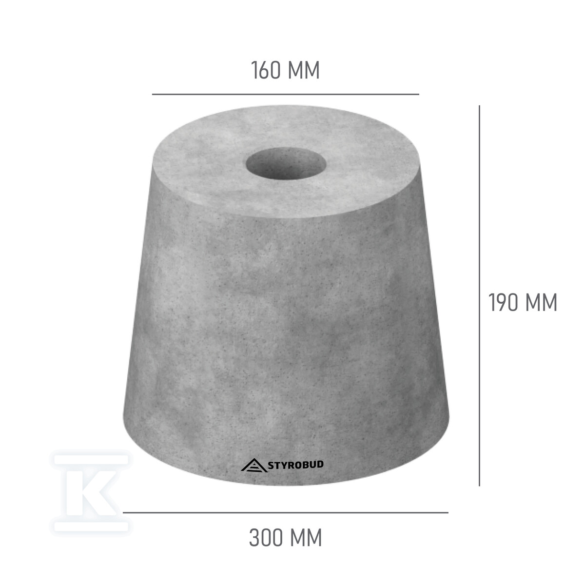 Fundament pod lampki ogrodowe FLO 190 - 006813
