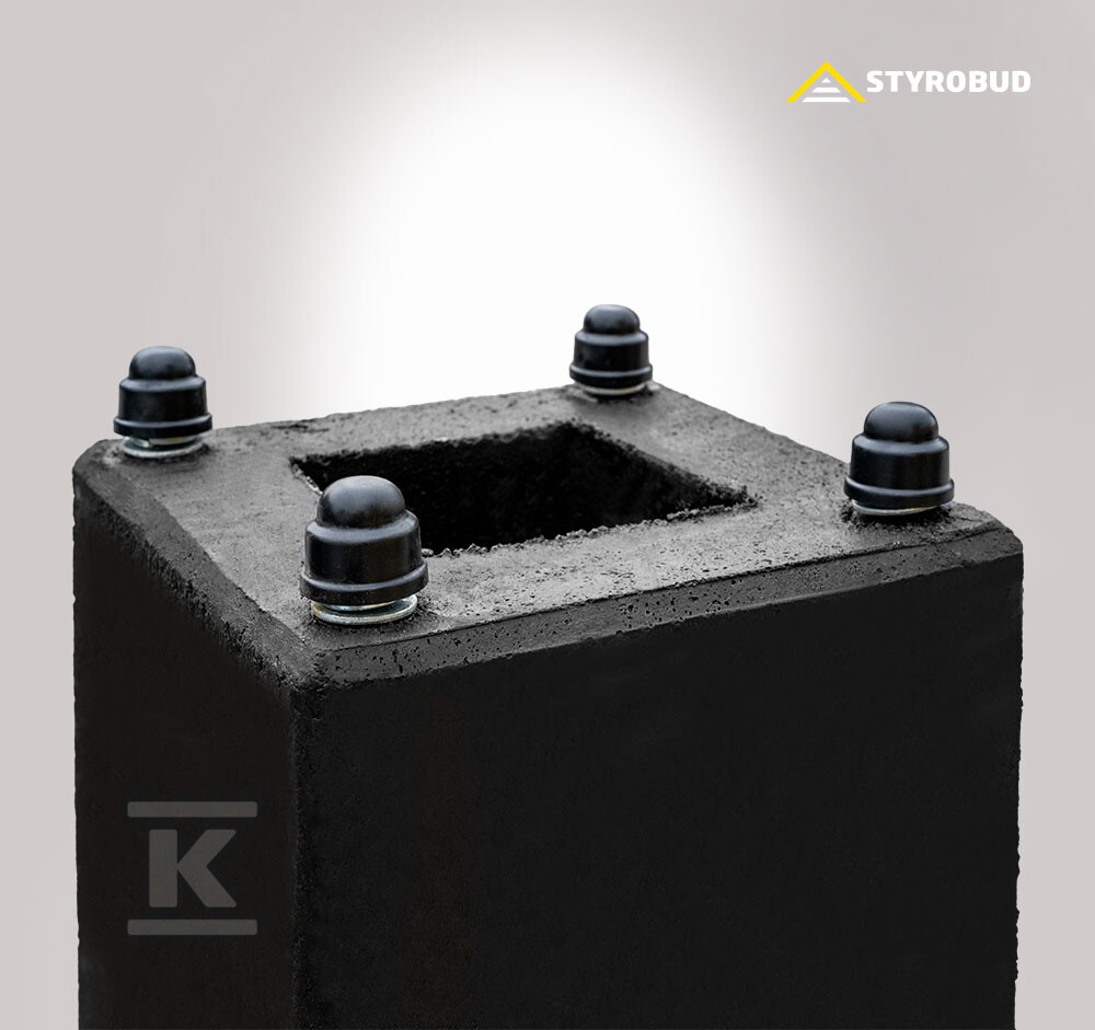 Фундамент бетонний Б-50 з монтажними - 6698