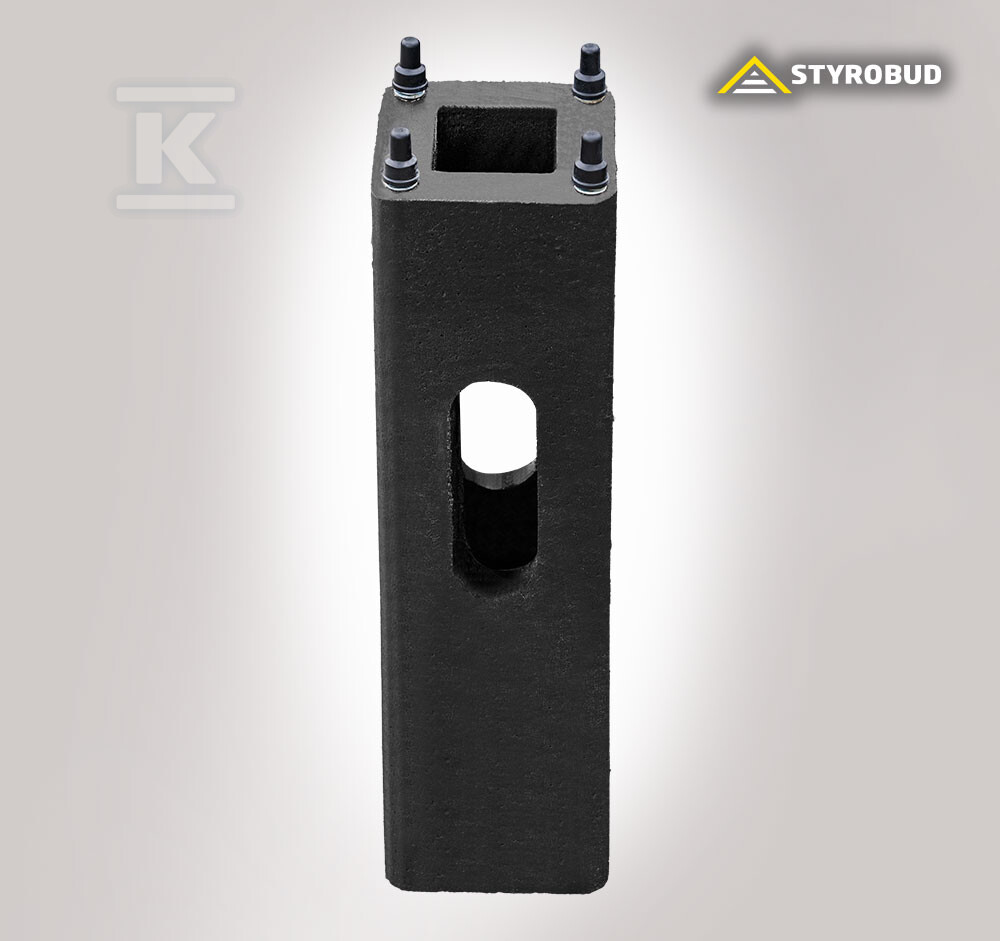 Fundament betonowy B-51 z elementami - 7580