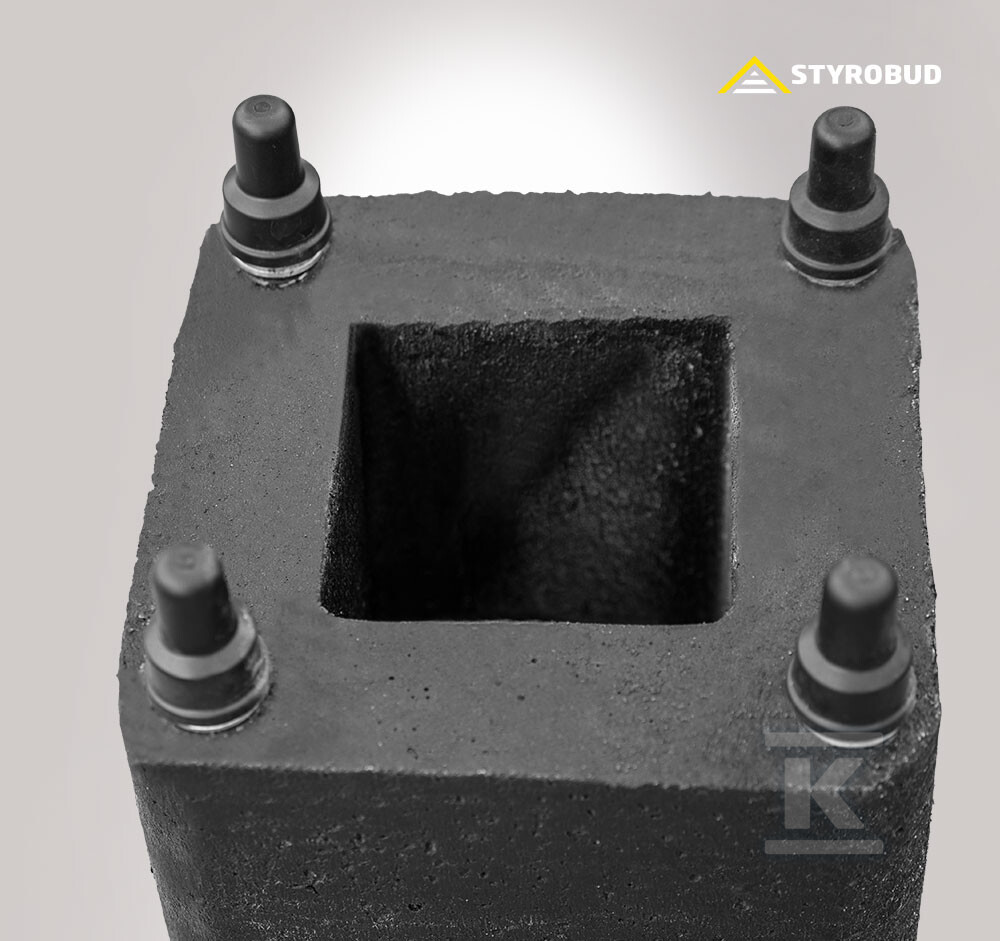 Fundament betonowy B-51 z elementami - 7580