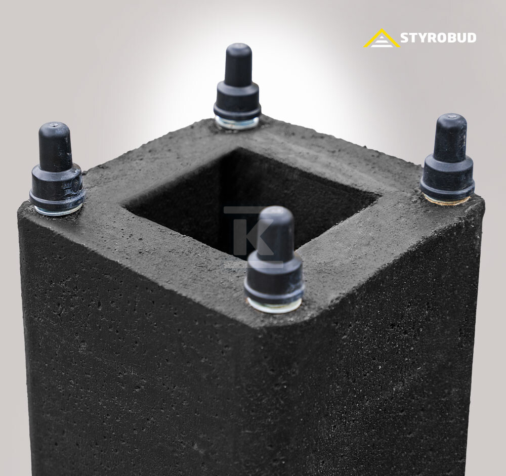 Fundament betonowy B-51 z elementami - 7580